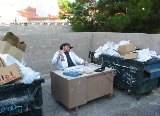 Another hard day in the office